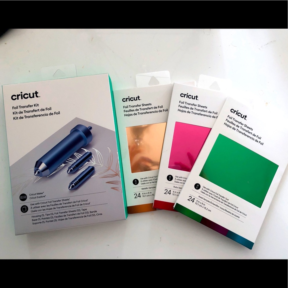 Cricut foil transfer kit and transfer sheets